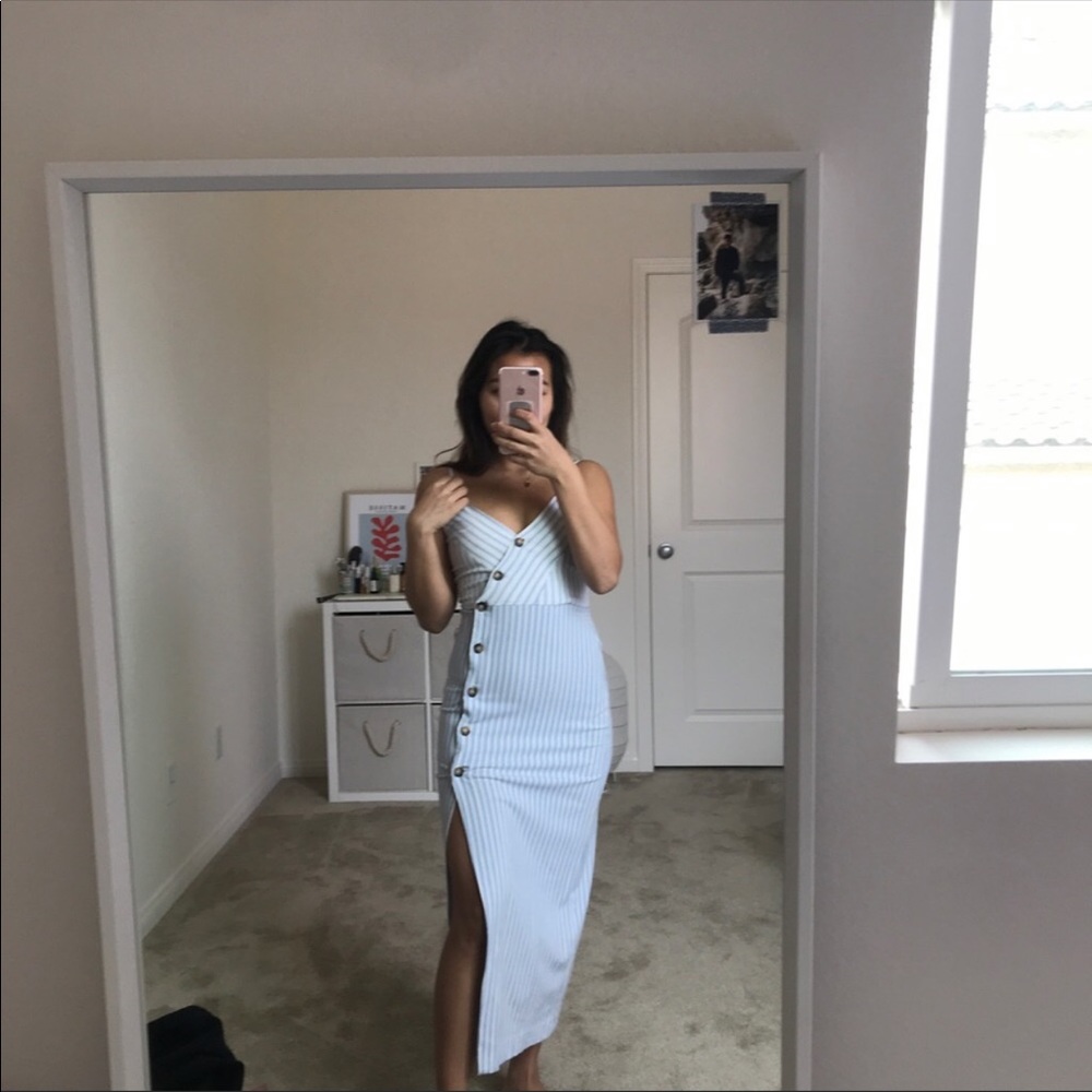 Zara strip dress.
